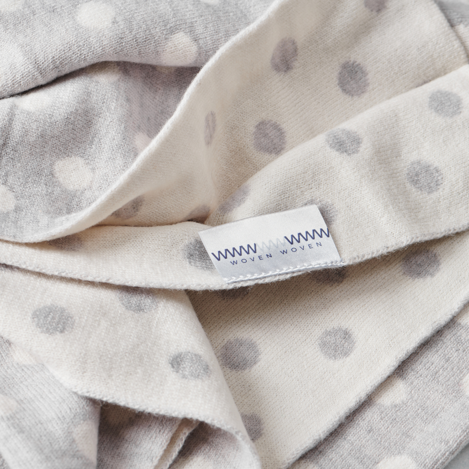 🐑 Ultrafine Australian Merino Wool Baby Blanket Polka Dots