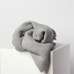 🌫️ Cotton Classic Knitted Baby Blanket Grey