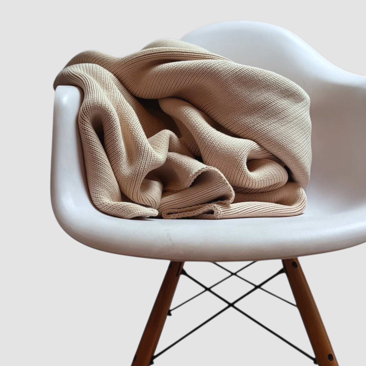 Certified Organic Cotton Kids Weighted Blanket 3.0kg Cream Beige